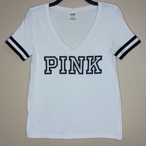 PINK Victoria's Secret Black and White Shirt
